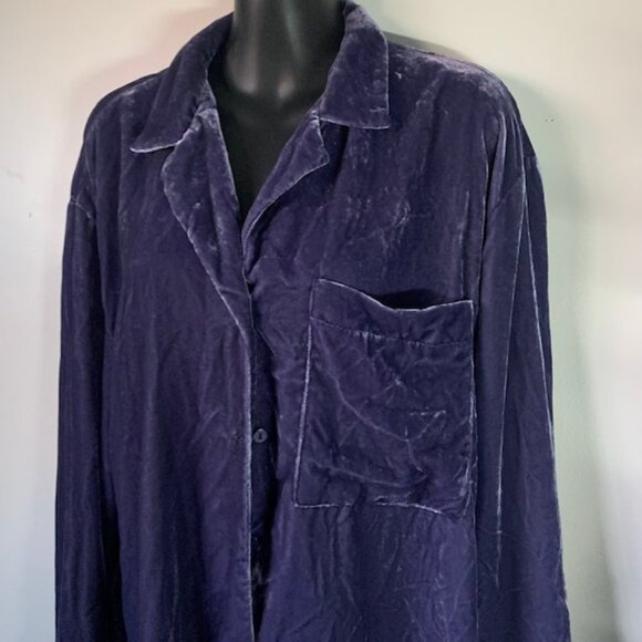 Zara crushed velvet shirt jacket - Picture 3 of 5